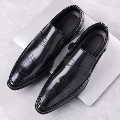 Spring Autumn Business Casual Shoes for Men Solid Color New Designer Men's Dress Shoes British Pointed Toe Leather Shoe Man