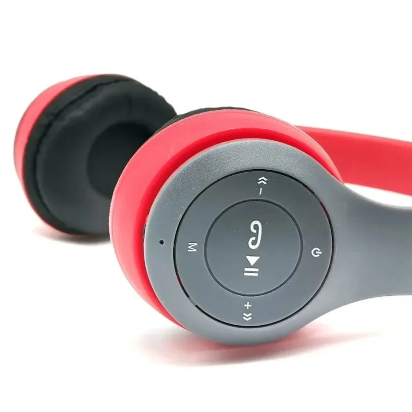 Wireless Headset Bluetooth 5.0 Foldable Sport Over Ear Headphones Stereo Bass Earphone for Running Gaming Phone Tablet