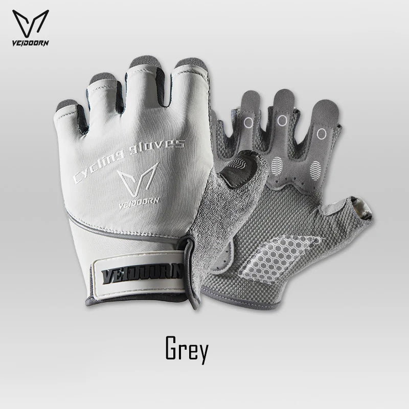 Veidoorn Men's Women's Workout Gloves for Gym Weight Lifting Non-Slip Palm with Padding Breathable Towel Finger for Sweat Wipe