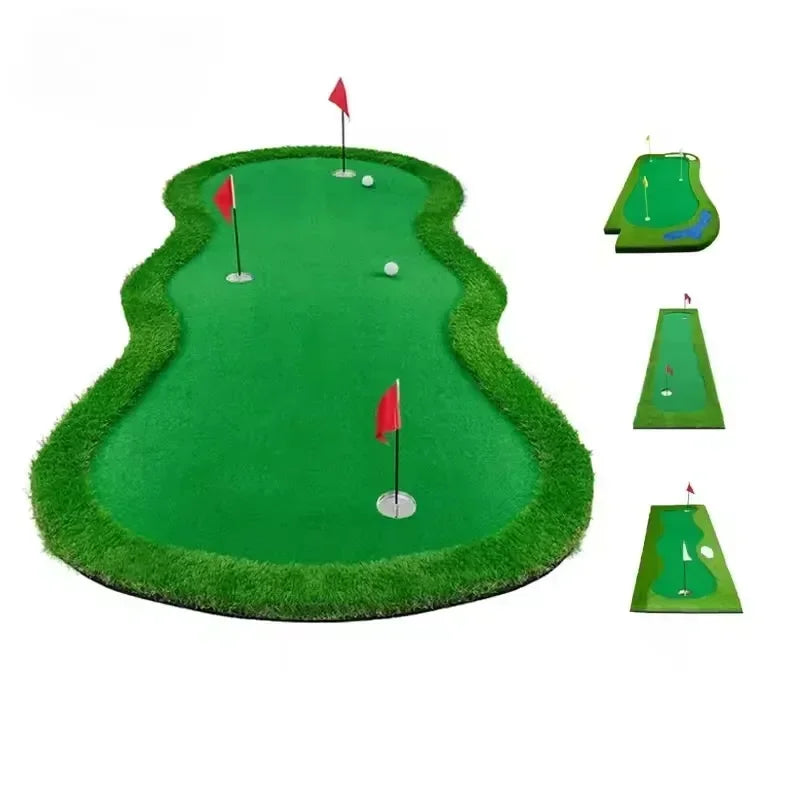 Golf Putting Greens Thickened Practice Mat Indoor Use Artificial Greens Putting Drills Large Golf Practice Mat Golf Simulators