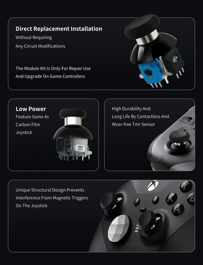 GuliKit NS55 720° Tension Adjustable TMR Joystick for Switch Pro Xbox Series PS4 PS5 Edge Gamepad Controller Game Accessories