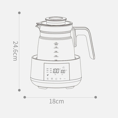 1.2l Electric Water Kettle Thermostatic Milk Regulator Baby
