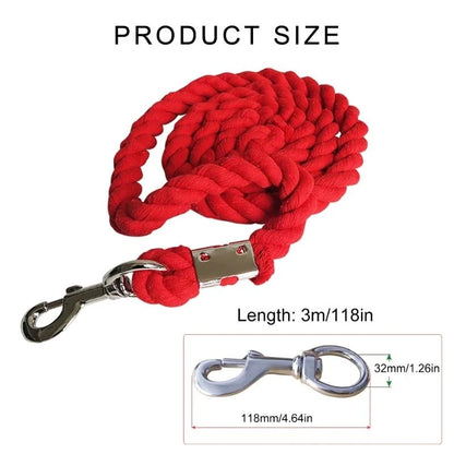 Horse Leading Rope Strong Cord Equestrian Rein Halters for Horses and Livestock W0YB