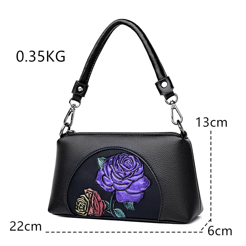 Women's Luxury Leather Top-Handle Bags Brand Design Printing Shoulder Crossbody Bags High Quality Handbags and Purses Sac a Main