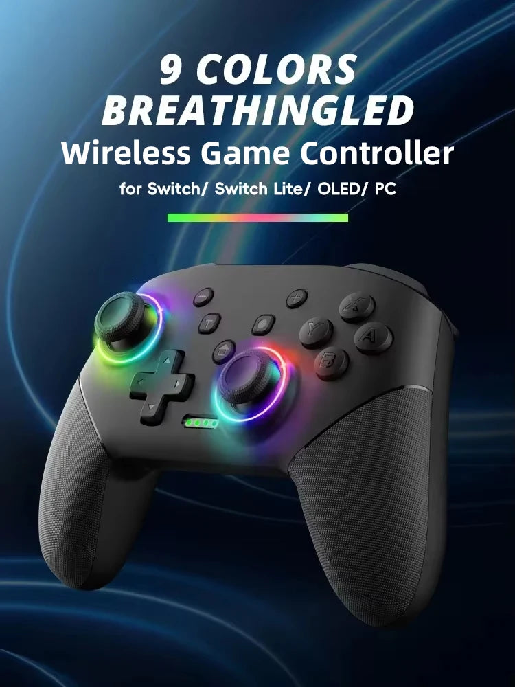 DATA FROG Wireless Game Controller For Switch / Lite / OLED Model PC Gaming Joystick Dual Vibration Turbo