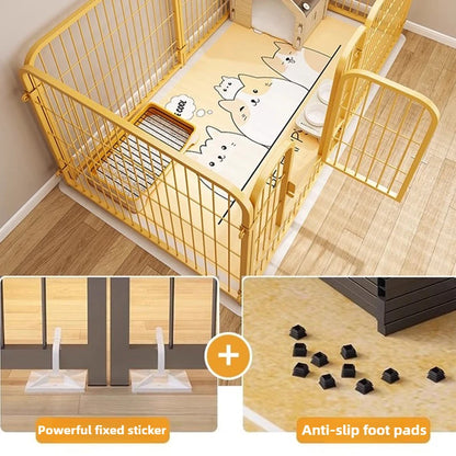 DIY Teddy Pet Fence Indoor Free Combination Small Medium Cage Dog Enclosure Indoor Isolation Door Pet Playpen Portable Supplies