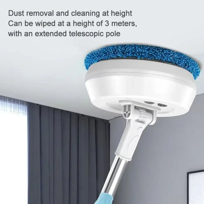 Wireless Electric Mop Cleaning Machine Dry and Wet Spin Floor Cleaning Tool Automatic 2 in 1 Window Dust Scrubber