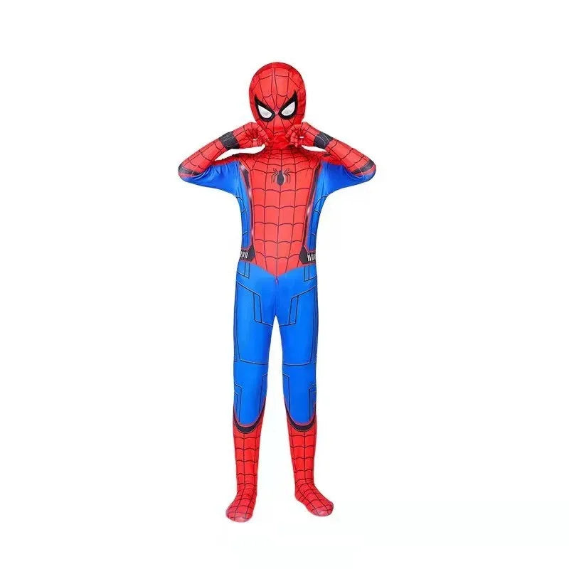 Spiderman Zentai Costume Anime Superhero Miles Morales Spider Man Cosplay Costume Bodysuit Halloween Costume for Kids Boy Adult
