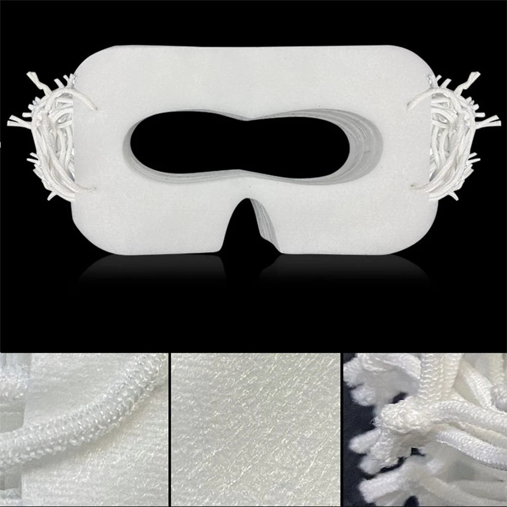 100Pcs Disposable VR Mask Breathable VR Eye Covers Universal Virtual Reality Face Mask for Meta Quest 3S VR Headset Accessories