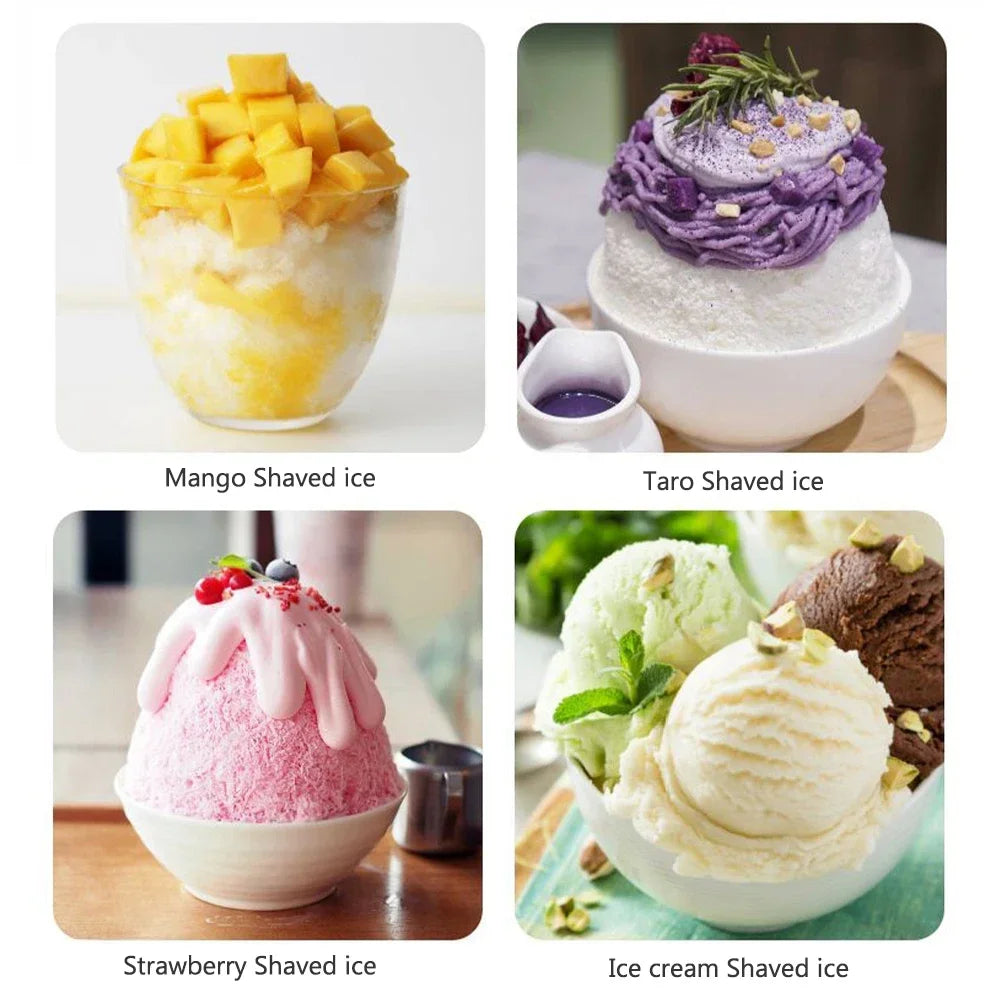 Mini Portable Ice Crusher & Smoothie Maker | Hand Operated Shaved Ice & Milkshake Machine | Household Kitchen Tool for Home & Outdoor