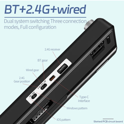 Hot-swappable Mechanical Keyboard Kit 3-Mode BT 2.4G Wireless RGB Backlit Gasket Structure for PC Laptop Gamers