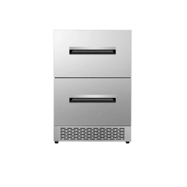 Electric Wine Cooler 24" Stainless Steel ADA Compliant Drawer Refrigerator In Stainless Steel