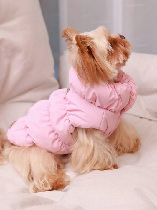 Warm Dog Jacket | 3-Layer Polyester Pet Coat | Autumn & Winter Walks