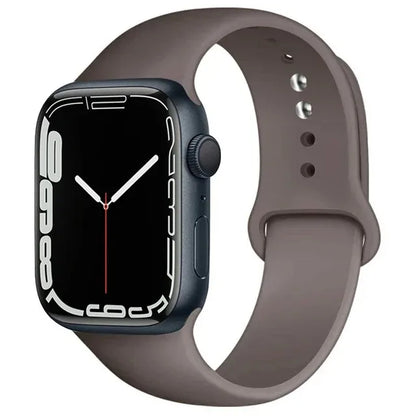Silicone Band For Apple Watch strap 46mm 44mm 45mm 40mm 41mm 42-38mm 49mm sport bracelet iwatch series 11 10 9 8 7 6 5 SE Ultra3