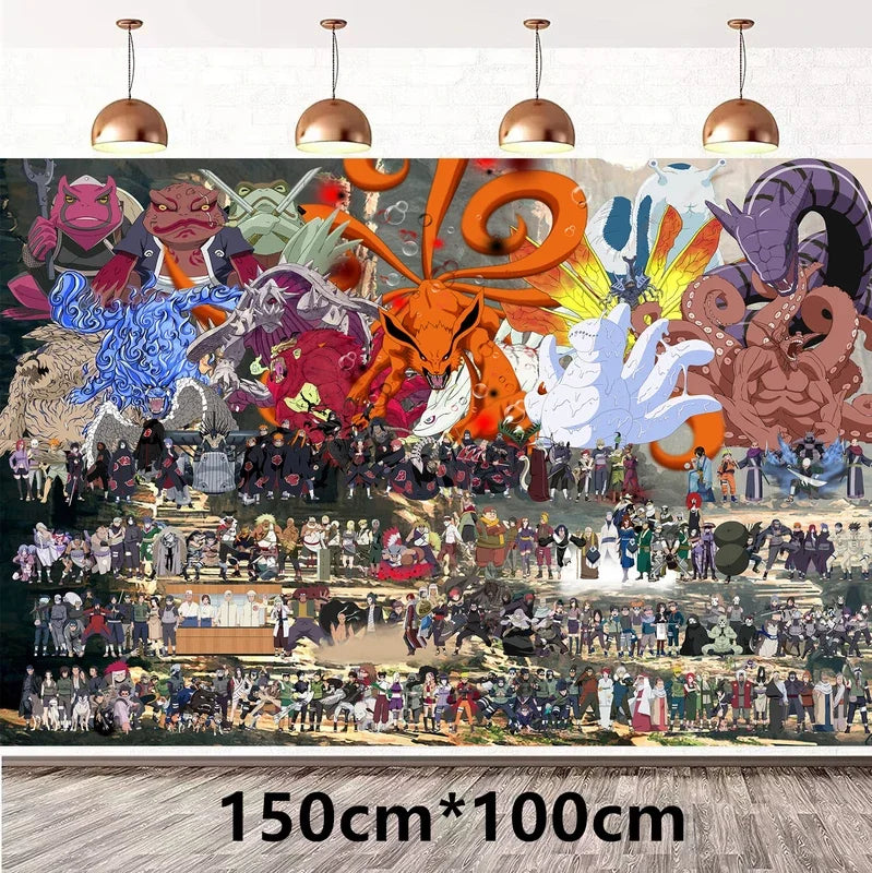 Naruto Kakashi Balloons Uchiha Sasuke Ballons Happy Birthday Banner Party Decoration Kids Toy Cake Topper Disposable Tableware