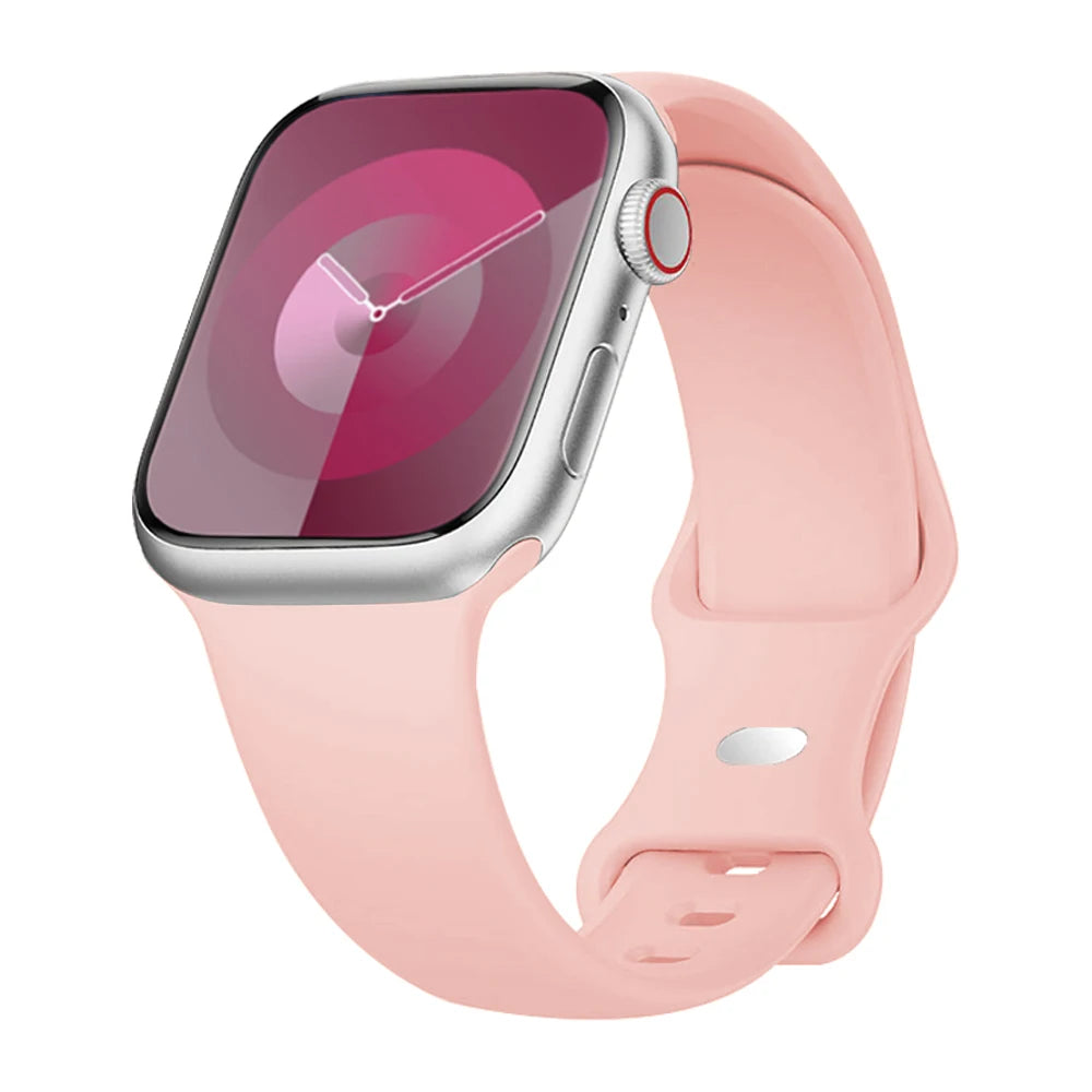 Silicone Watch Strap for Apple Watch, Replacement Bracelet Correa, 40/41/42/44/45/46/49mm, Compatible iWatch Series SE 7 8 9 10 11 Ultra 2 Ultra 3
