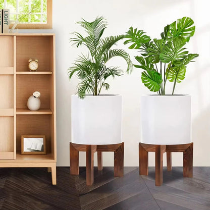 Strong Durable Planter Garden Display Bonsai Holder Plant Stand Shelf Flower Pot Trays Wood Rack