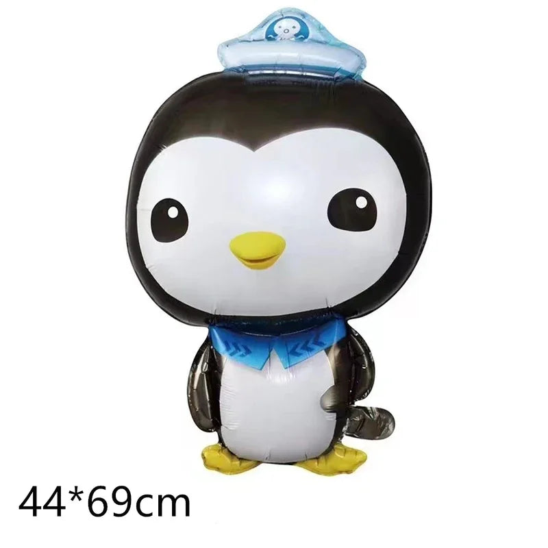 The Octonautsed Party Decoration Bear Cat Penguin Latex Ballons Captain Sea Animal Foil Balloons Happy Birthday Banner Kids Toy