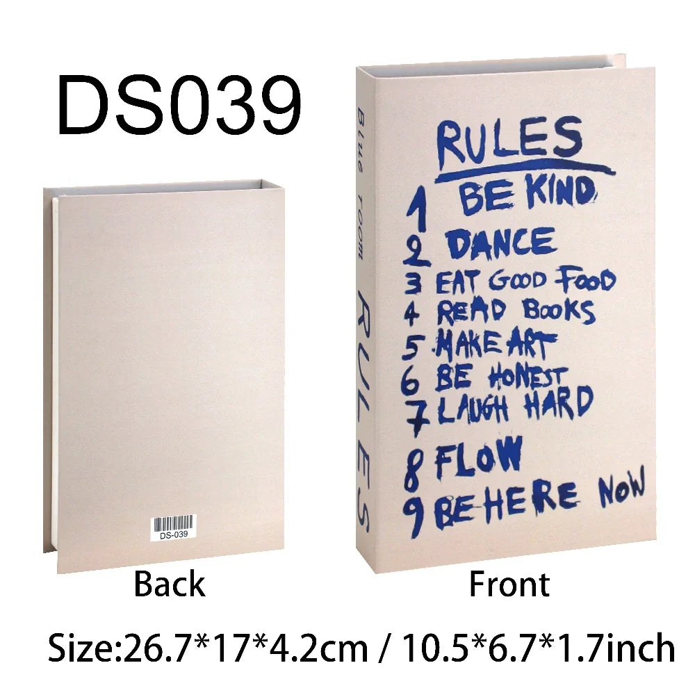 Luxury Fake Books Home Decoration Accessories for Living Room Fashion Fake Book Storage Box Simple Nordic Coffee Table Books