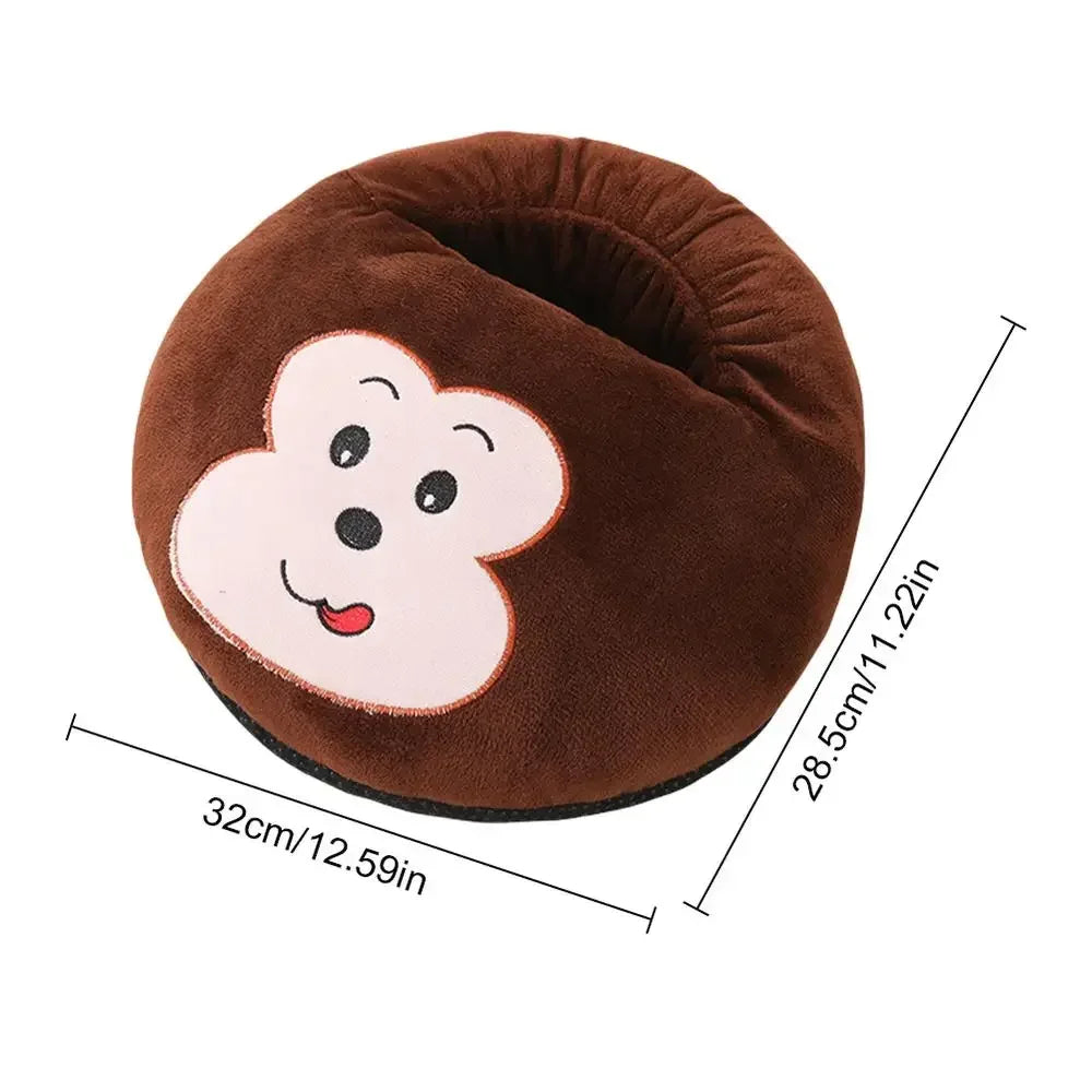 USB Foot Warmer Foot Heater Thermal Heater for Soft Plush Warm Foot Cover Electric Heating Feet Warmer for Home Bedroom