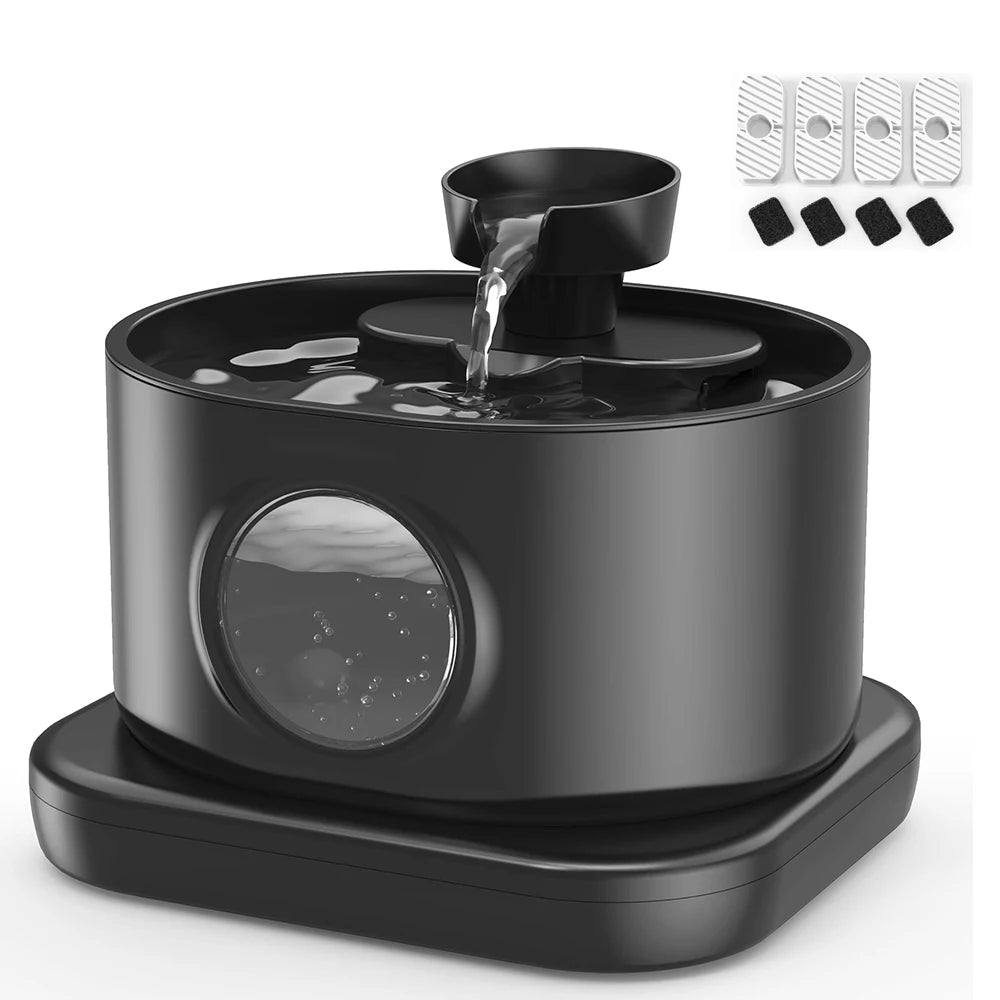 3L Wireless Recharging Sensor Cat Water Drinking Fountain Battery Operated Automatic Pet Motion Sensor Dog Water Dispenser Bowl
