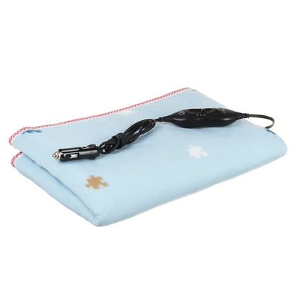 Electric Heating Blanket 12V/24V Comfortable Electric Blanket Thicker Heater Winter Warmer Body Heated Blanket Thermostat