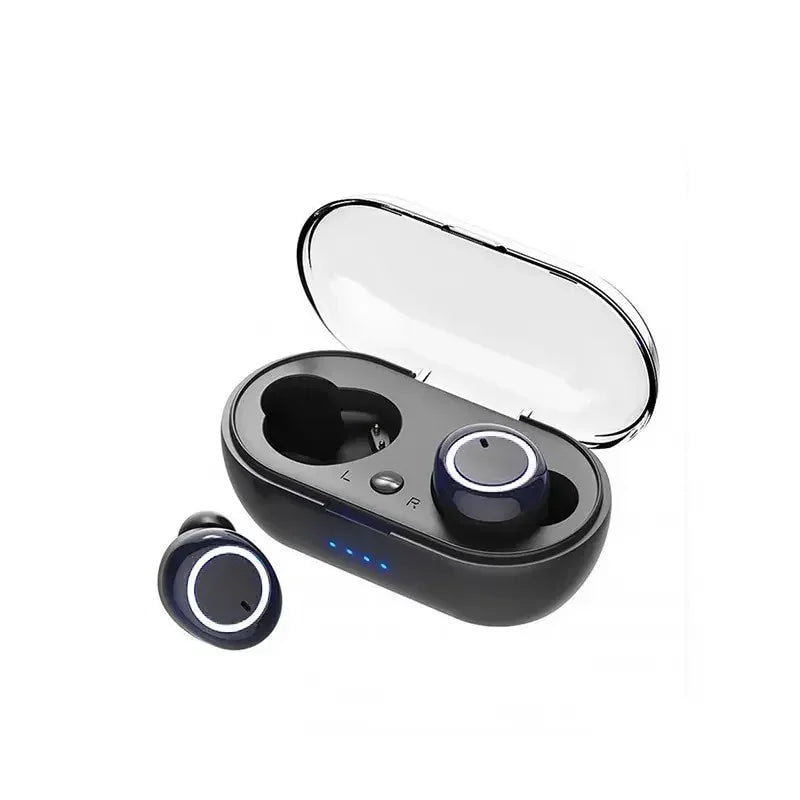 Wireless Bluetooth 5.0 Earphones 9D Stereo Headset with Mic Y50 TWS Touch Control Sport Earphones Waterproof Earbuds LED Display