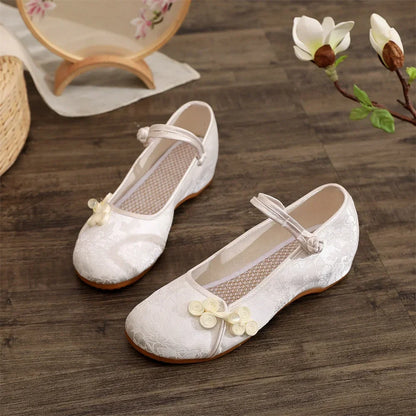 Fashion Ethnic Chinese Style Women Shoes Hanfu Single Canvas Zapatos Elegant Casual Vintage Woman Embroidered Cloth Shoes