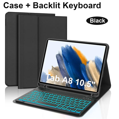 Case for Samsung Galaxy Tab A8 10.5 Inch,Wireless Bluetooth keyboard cover for Tab A8 10.5 Inch,Samsung Smart Stand Cover
