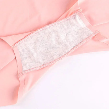 2Pcs Women Ice Silk Boxer Panties Cotton Crotch Antibacterial Underpants Sexy Seamless Safety Pants Thin Fast Dry Underwear