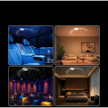 HD 4K Star Galaxy Projector Light 24 In 1 360 Degree Rotatable USB Holographic Night Lamp Eye Friendly Ambient Light For Bedroom