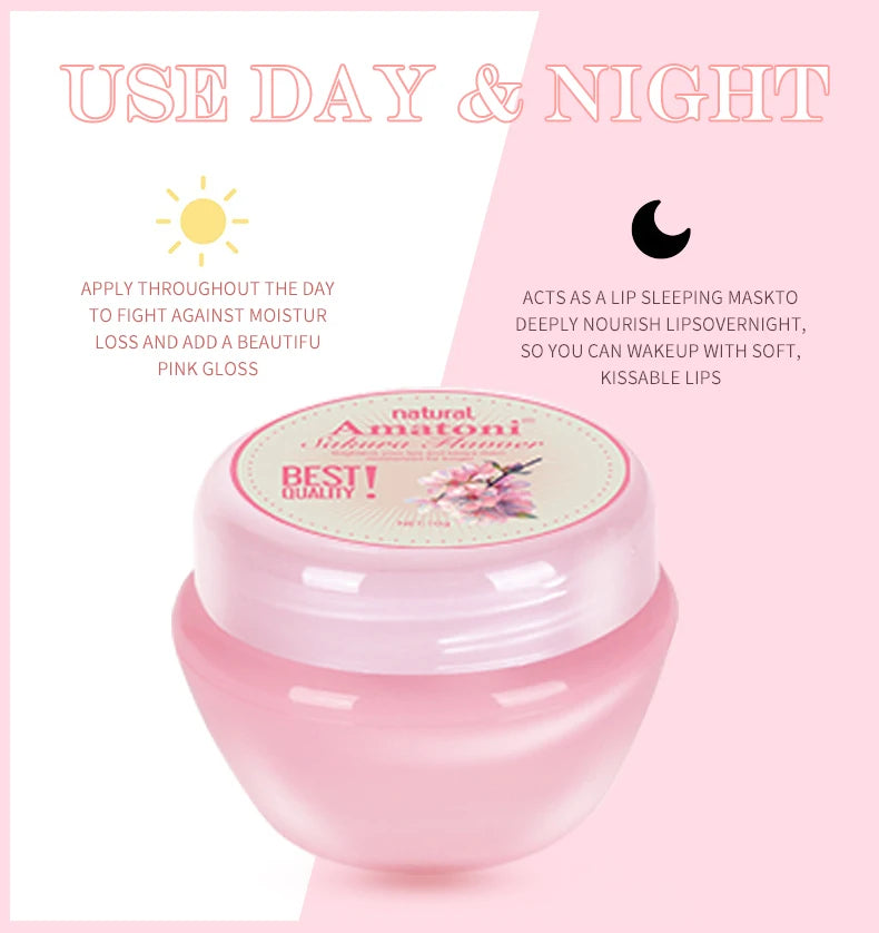 Sleeping Lip Mask Gift Box 10g×6PCS Lip Balm Set Moisturizes Lips, Smoothes, and Is a Universal in the Morning and Evening