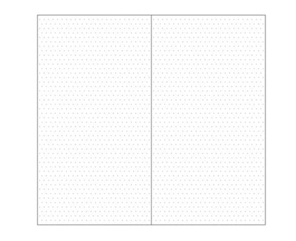 15Sheets Carft Refill Spiral Binder Inner Page Line Blank Craft Grid Inside Paper Stationery