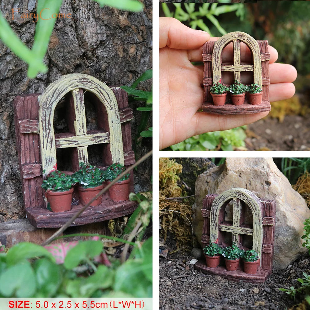 Miniature Garden Fairies Figurines Resin Mini Fairy Statue Figure Fairy Garden Ornaments Decorations Accessories