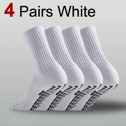 1/4/10 Pairs Neutral Anti Slip Football Socks Spring Summer Absorbing Sweat Breathable Basketball Running Leisure Sports Socks