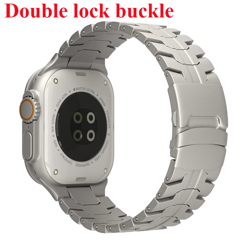Stainless Steel Strap For Apple Watch Series 12 11 10 9 8 SE 3 46mm 45mm 42mm 44mm Metal Bracelet Band iWatch Ultra 4/3/2/1 49mm