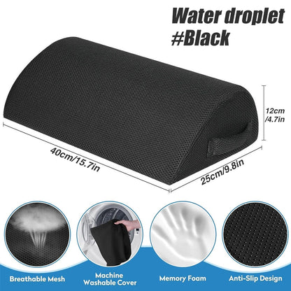 Foot Rest for Under Desk, Soft Foam Office Accessory with Washable Cover, Foot Stool for Car Home Office, Relieves Leg & Ankle