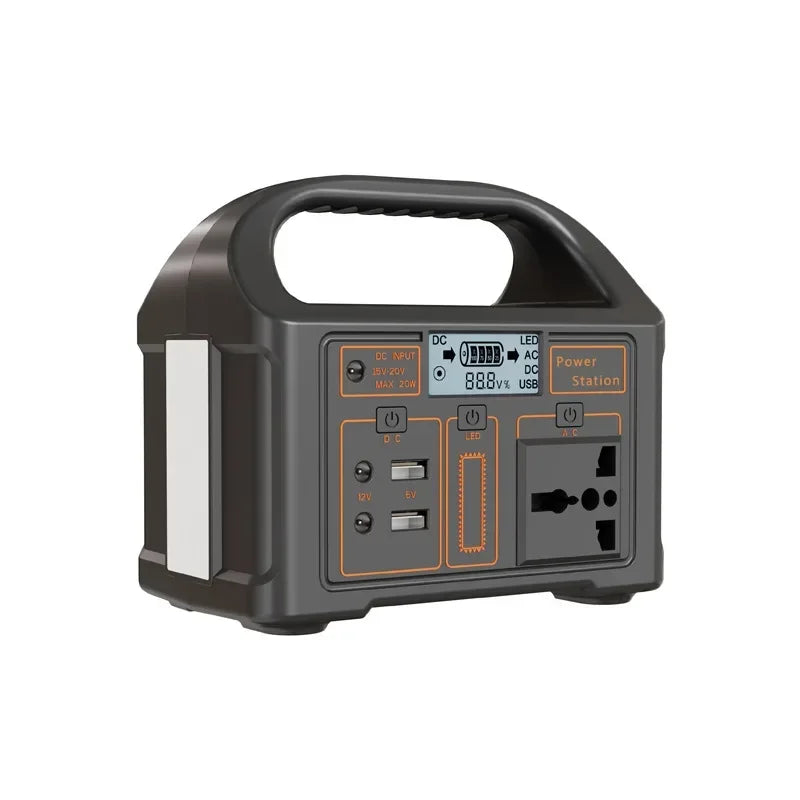 100W 76.8Wh Portable Power Station Solar Generator Outdoor Emergency Mobile 24000mAh LiFePO4 Power Bank For Camping Power LED