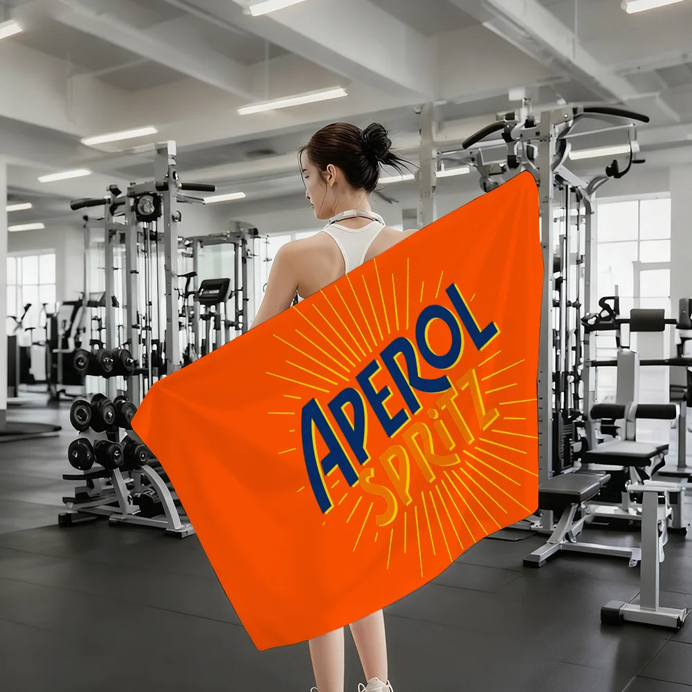 A-Aperol-Spritz Cool Fashion Towel Shower Sauna Travel Spa Quick Dry Gym Accessories Soft Large Beach Towels