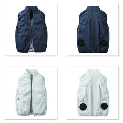 2026 Cool Vest Wearable Cooling Fan Vest Air-conditioned Clothes Cooling 13 Hours for High Temperature Work Fishing Vest Hiking