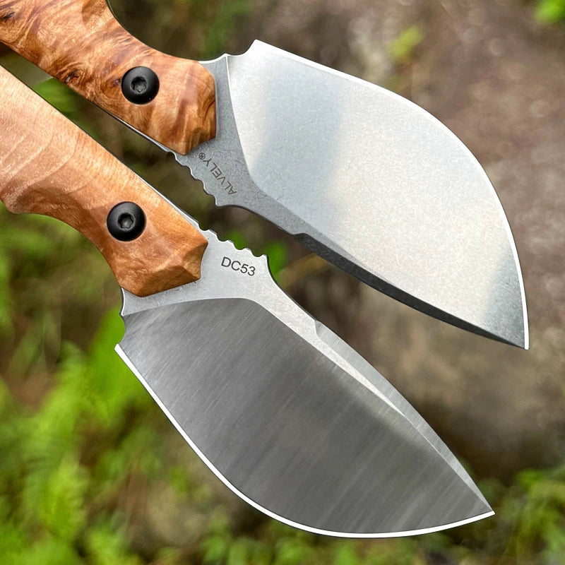 DC53 Steel Fixed Blade Knife, Outdoor Hunting Fixed Blade Knife, Suitable for Mountaineering, Camping Survival, and Hiking