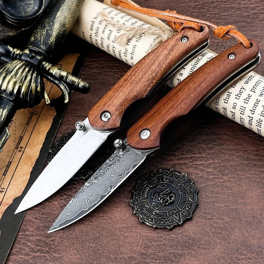 High-Quality Folding Knife for Everyday Use, Outdoor Camping, On-the-Go—Survival, Hiking, Cutting, and Adventure Tool—Great Gift