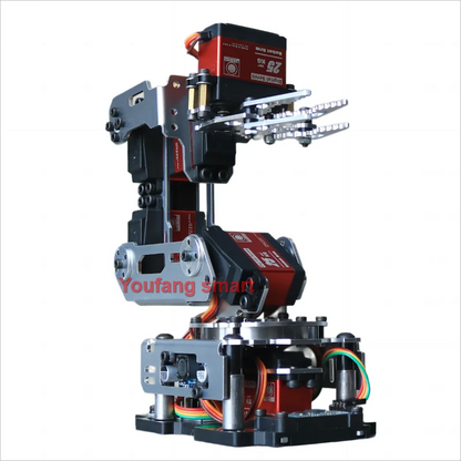 6 DOF Robotic Arm with Claw Clamp Gripper Kit Compatible 20Kg Servo for Arduino Robot DIY Kit Android App Programmable Robot Arm
