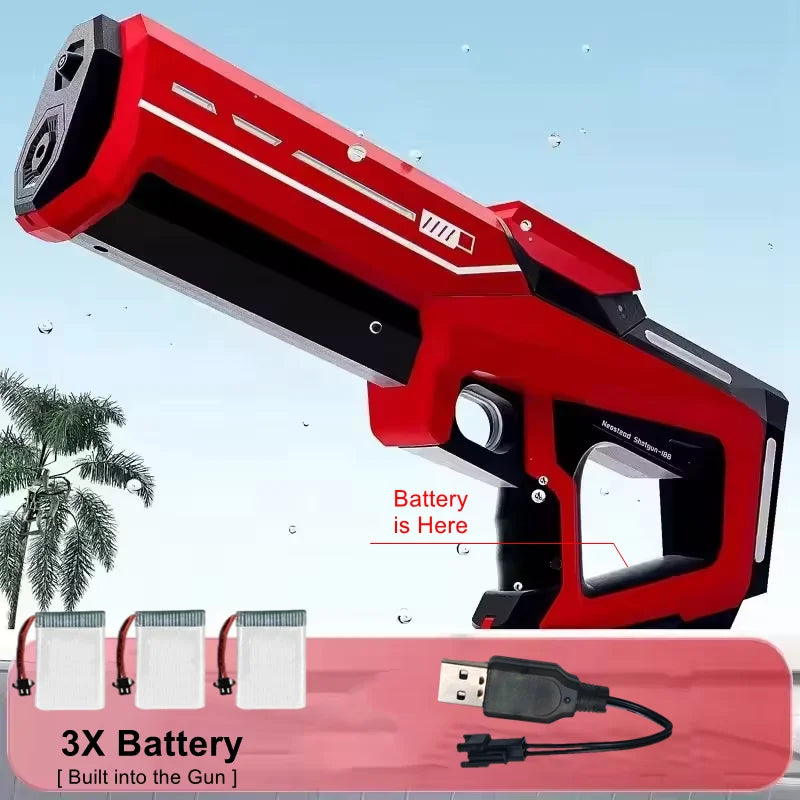 Electric Water Guns for Adults Powerful Squirt Automatic Suction Water Storage Gun Blasters Summer Pool Outdoor Game Toy Gift
