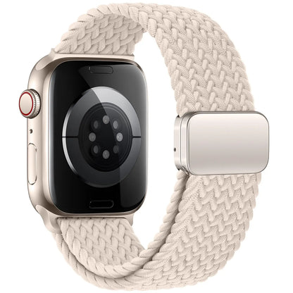 Braided Strap For Apple Watch Bands 40mm 45mm 41mm 44mm 42/46mm 49mm magnetic Bracelet iWatch series se 7 5 6 8 9 10 11 Ultra3 2