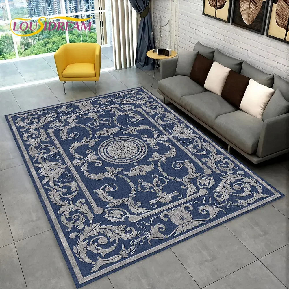 Turkey Persian Bohemian Area Rug Large,Carpet Rug for Living Room Bedroom Sofa Doormat Decoration,Kid Play Non-slip Floor Mat