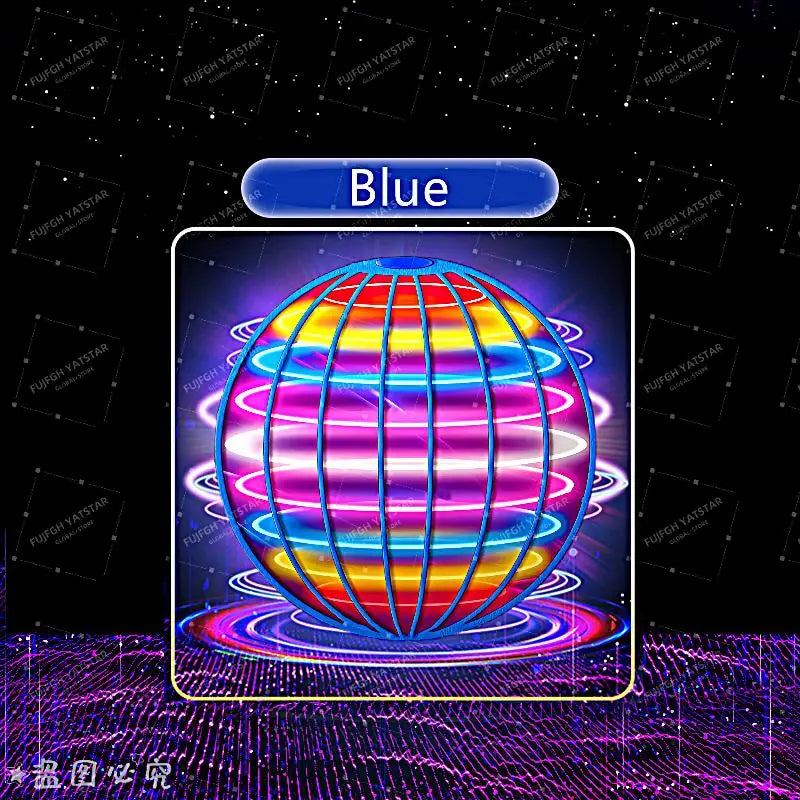 Pro Magic Hand Controlled Flying Ball with Glow LED Lights and Hover Spinner, 360° Rotating Outdoor Fidget Toy for Teens & Adult