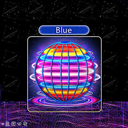 Pro Magic Hand Controlled Flying Ball with Glow LED Lights and Hover Spinner, 360° Rotating Outdoor Fidget Toy for Teens & Adult