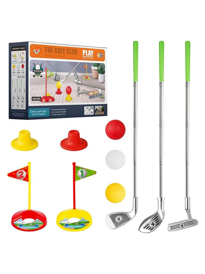 1 Set Golf Club Set Outdoor Sports Toys Sports Games Competitive Indoor Interactive Retractable Golf Club Set Toys