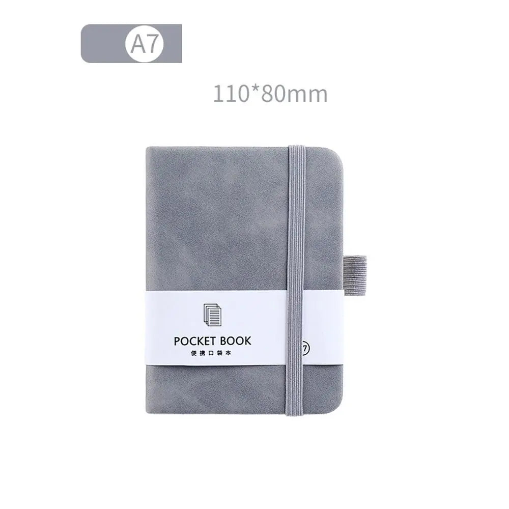 A6/A7 A6/A7 Pocket Notepad with Elastic Band 100 Sheets Portable Mini Notebook 5 Colors Anti Ink Leakage Agenda Organizer